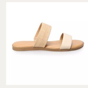 🦃5 for $25🦃 Lauren Conrad Sunstone Cream Neutral Two Strap Sandals